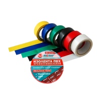 Изолента микс цветов ПВХ 22 мм х 20 м, "MAXIMUM" PVC (2117)