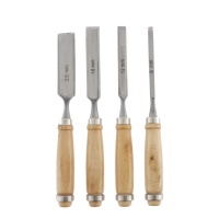 Набор стамесок с деревянной рукояткой, 4 предмета, "MAXIMUM" MX 15043 (2965)