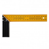 Угольник металлический 250 мм, желтый (2580)