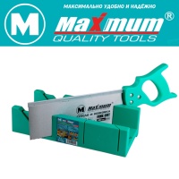 стусло пластиковое большое 100×300 мм с ножовкой 9 tpi, "maximum" mx 02524 оптом