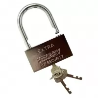 Замок навесной "серебро" 80 мм,"EXTRA BINARY" 