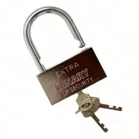 Замок навесной "серебро" 70 мм,"EXTRA BINARY" 